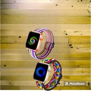 Apple Watch bands. Elastic Stretch Multi Colored 38mm 41mm 40mm 42mm 44mm 45mm!